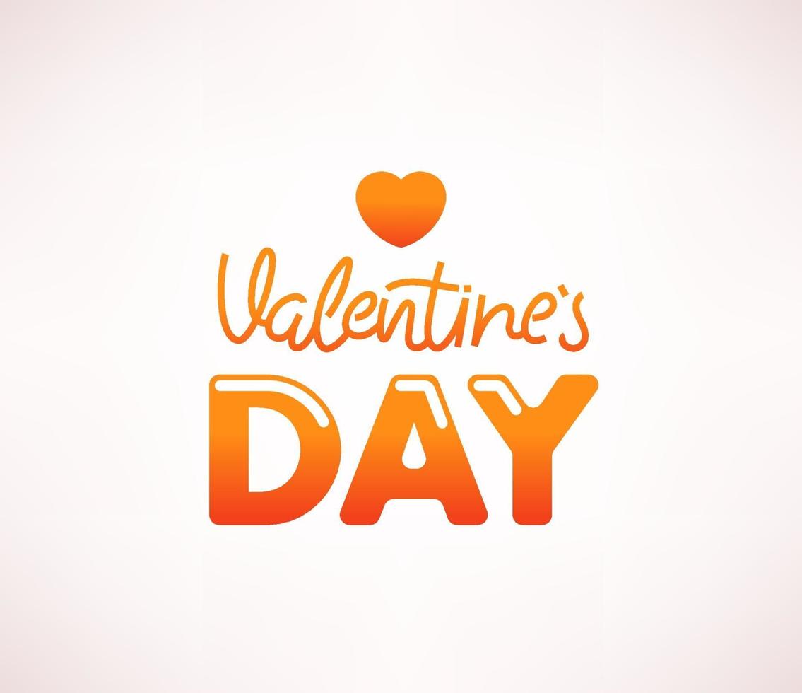 Vallentines day vector logo design