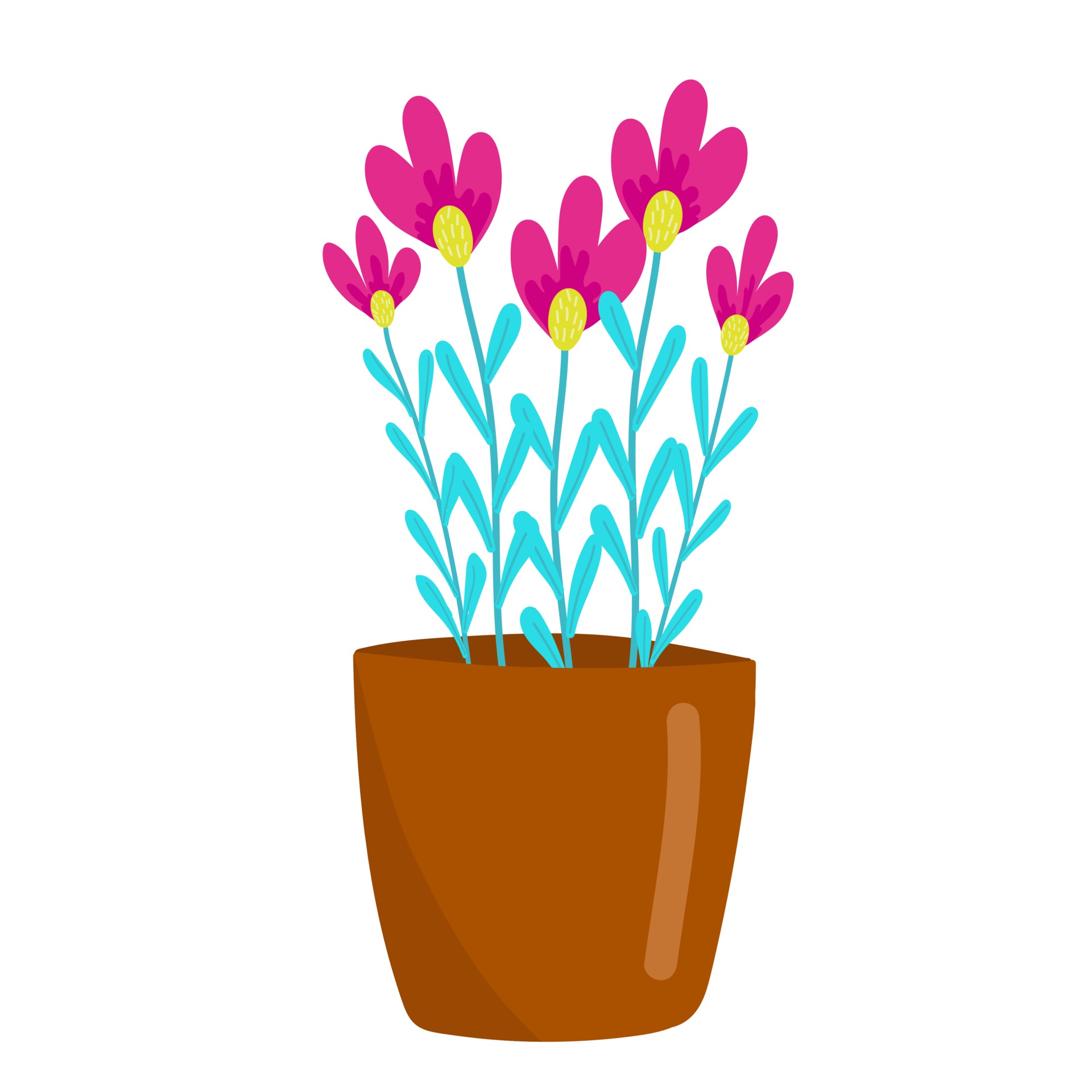Purple small flowers in a brown pot, Houseplants, Home flowers in cartoon style, vector object, hand draw, isolate white background. 2157480 Vector Art at Vecteezy Purple small flowers in a brown pot, Houseplants, Home flowers in cartoon style, vector object, hand draw, isolate white background. 2157480 Vector Art at Vecteezy