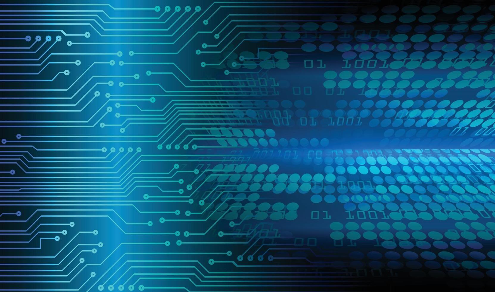Fondo de concepto de tecnología futura de circuito cibernético azul vector