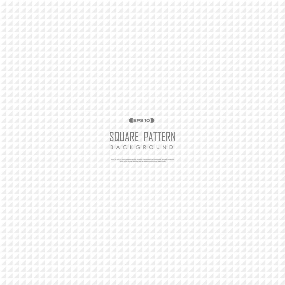 Abstract white square pattern design of minimal decorative background. illustration vector eps10