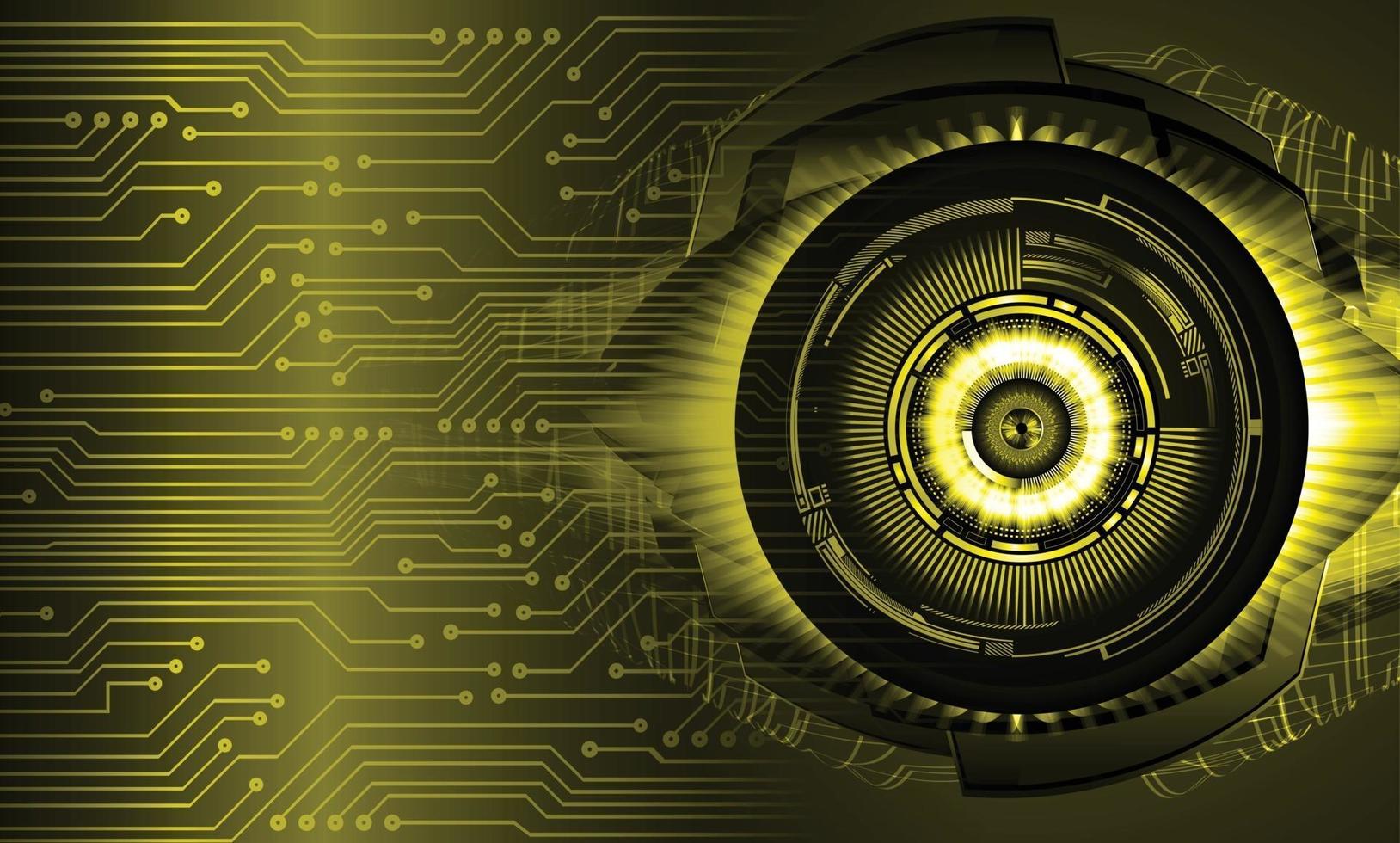 eye cyber circuit future technology concept background vector