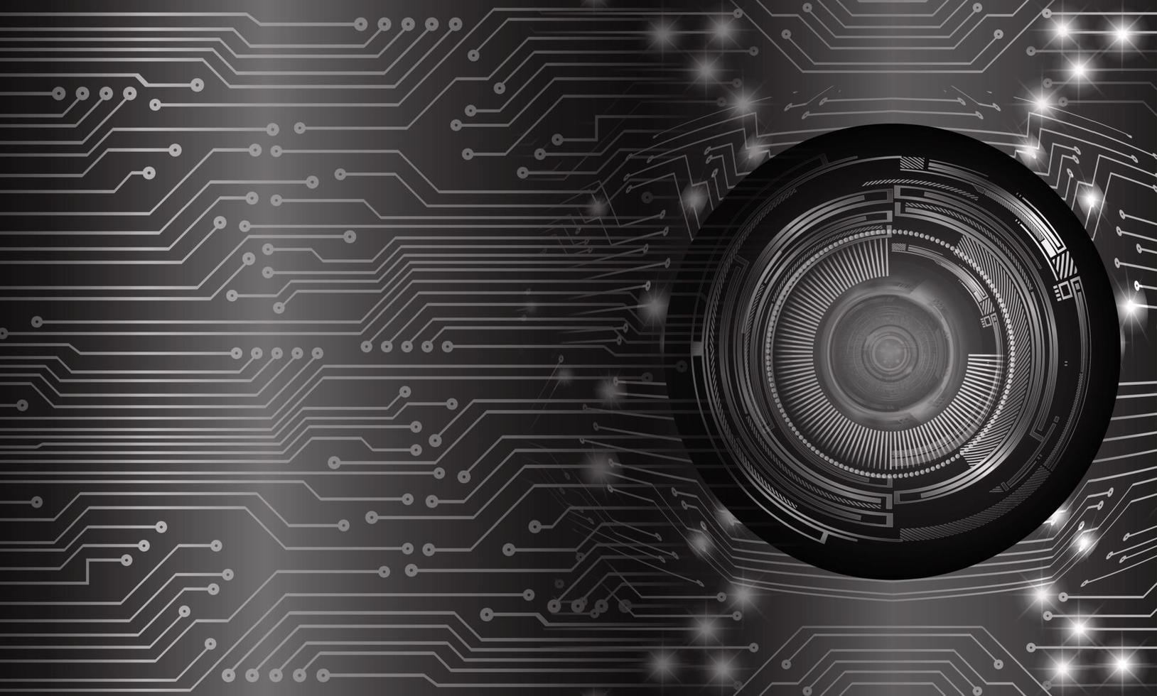 eye cyber circuit future technology concept background vector