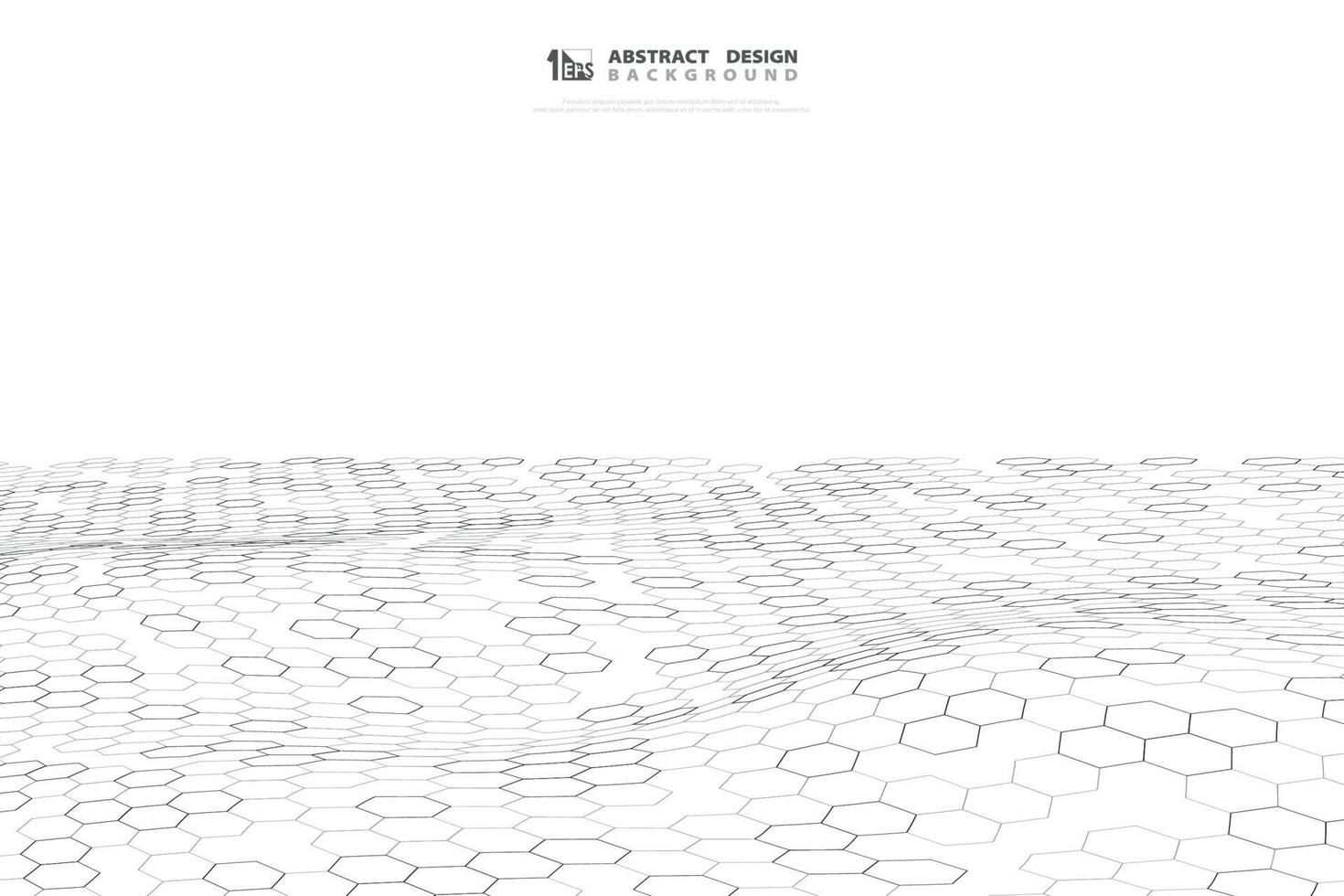 Abstract technology hexagon design background. illustration vector eps10