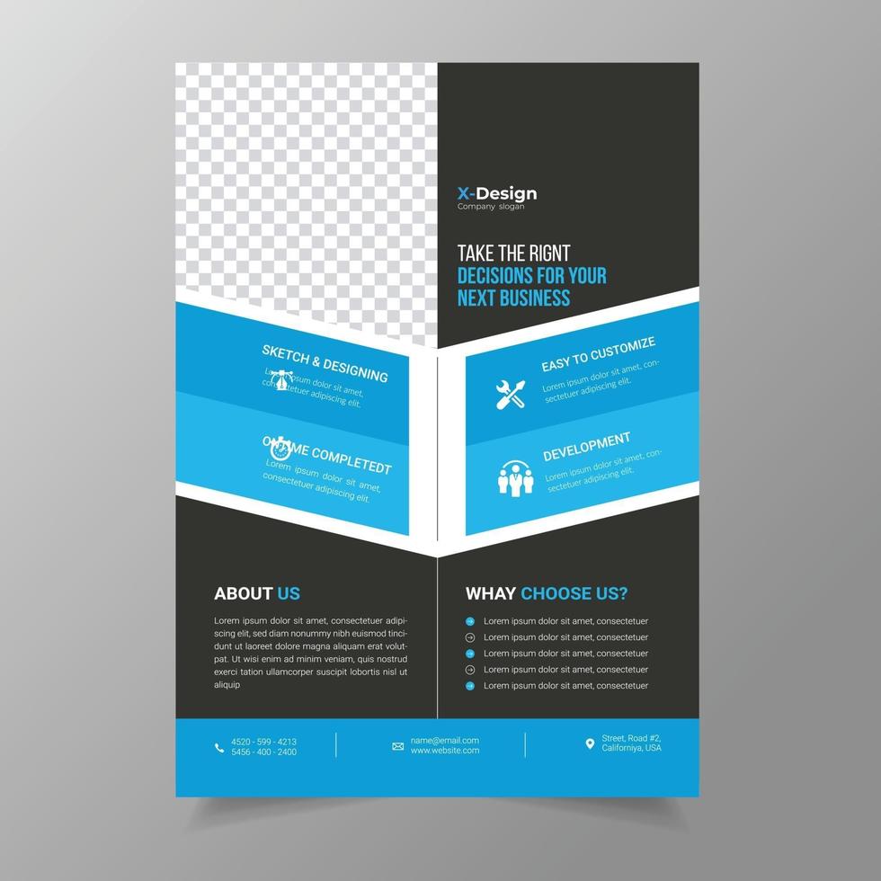 Modern and Creative Corporate Business Flayer Design vector