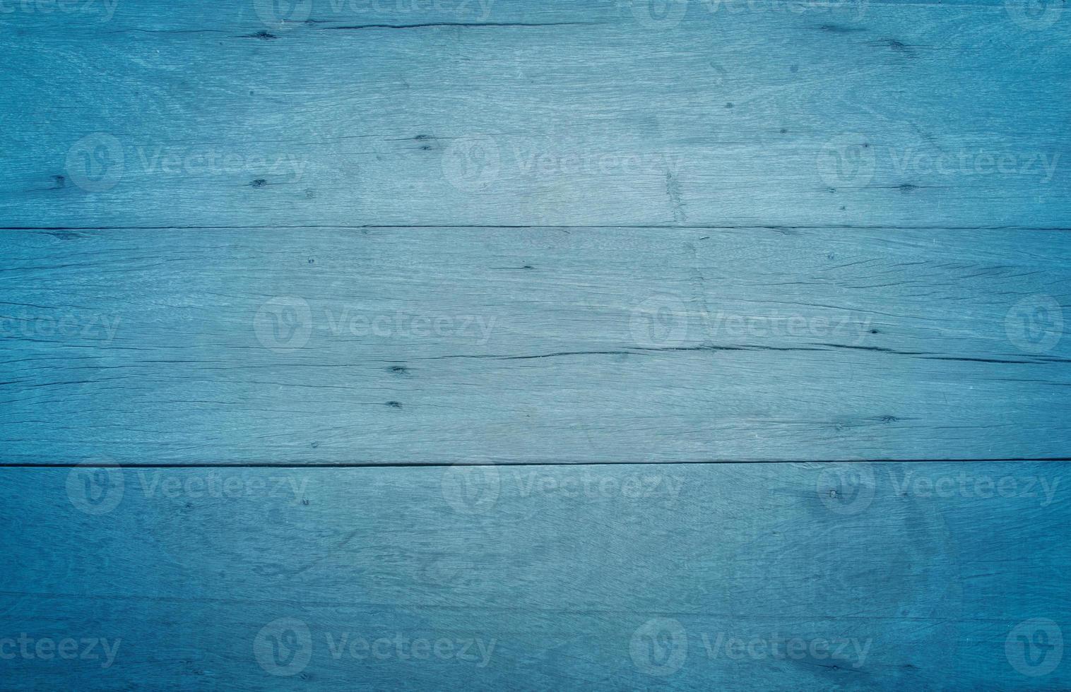Fondo de tabla de textura de madera vintage azul foto