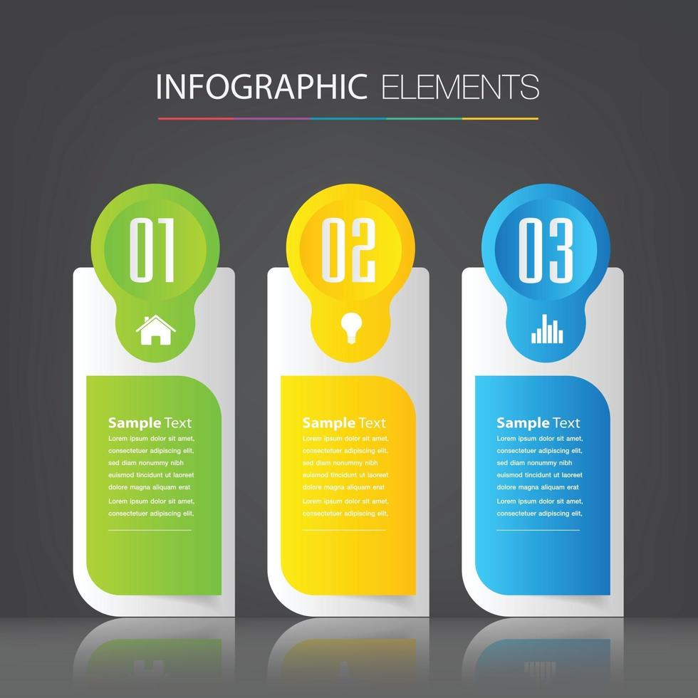 modern text box template, banner Infographics vector