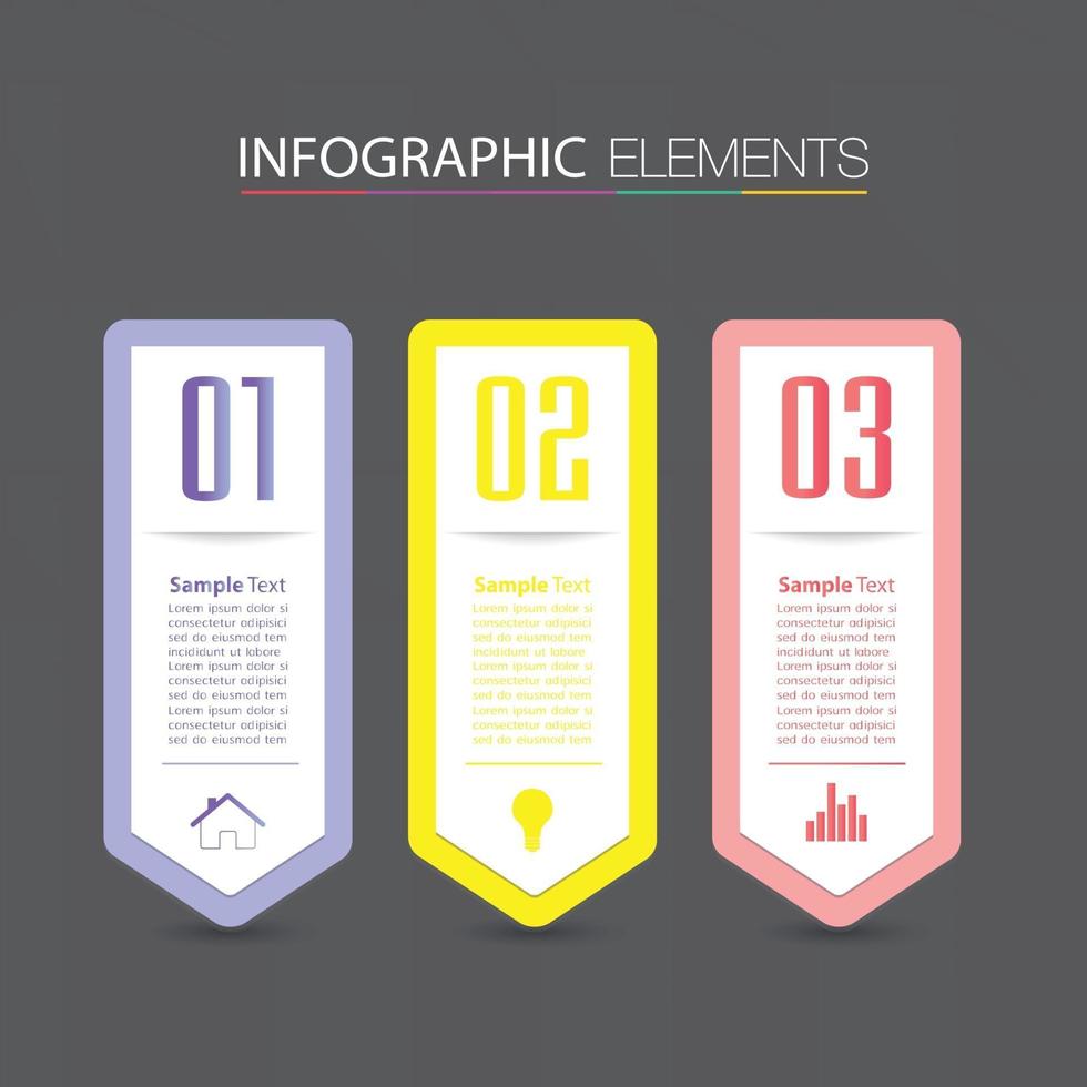 modern text box template, banner Infographics vector