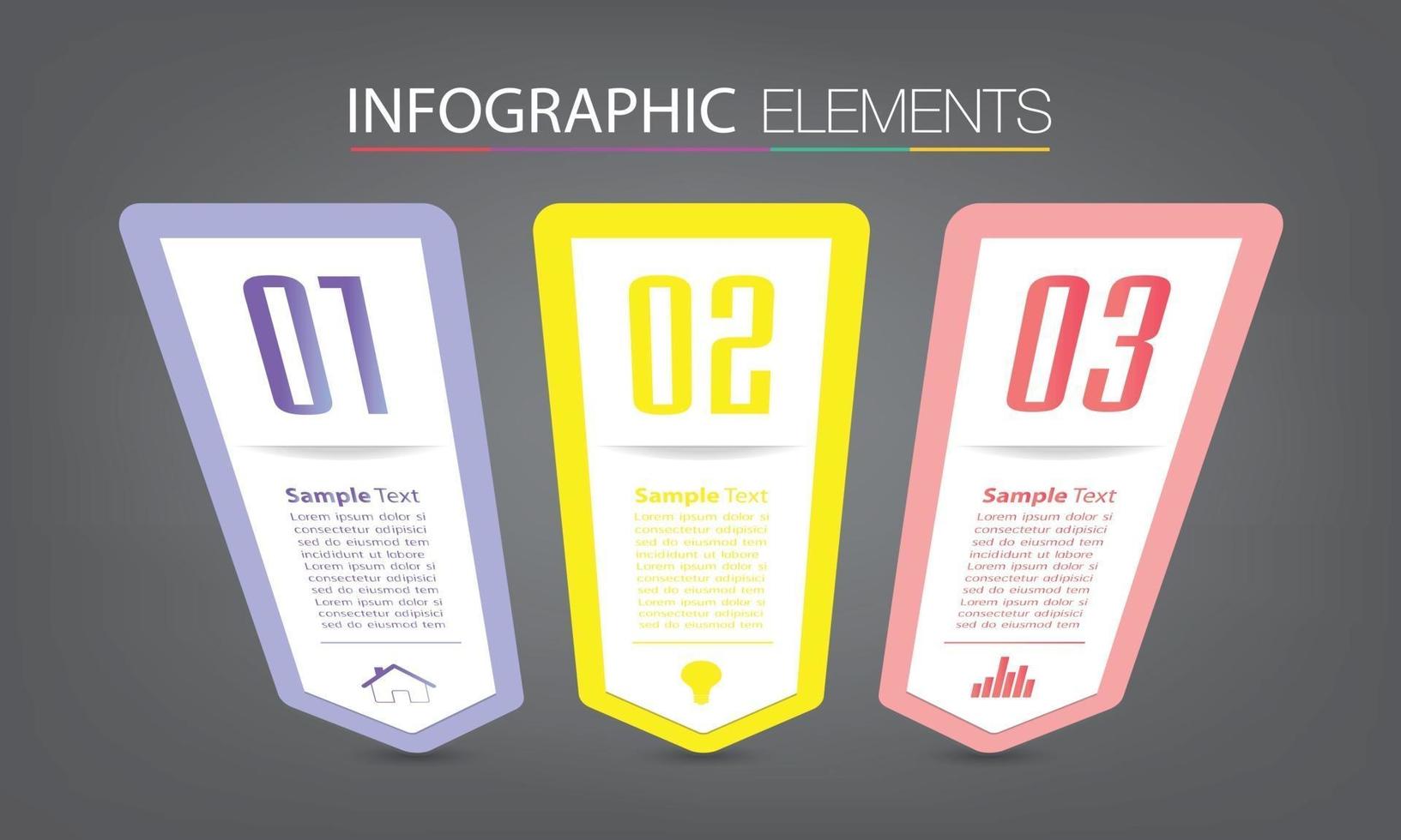 modern text box template, banner Infographics vector