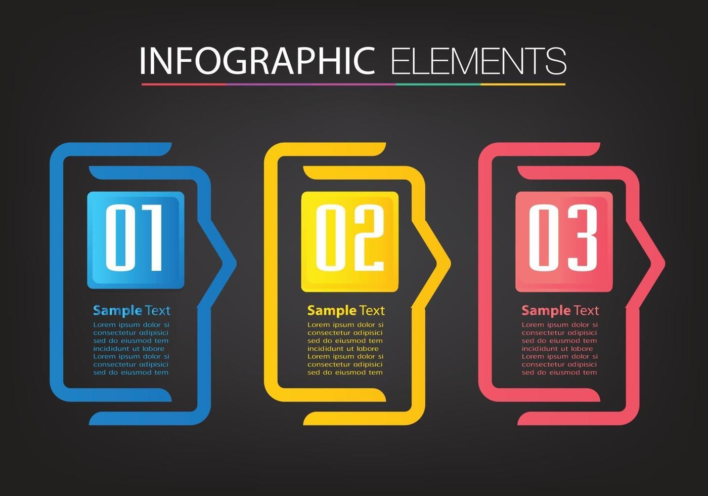 plantilla de cuadro de texto moderno, infografía de banner vector