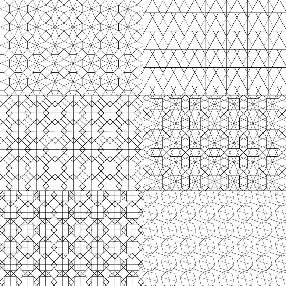 Vector set of minimal patterns. Geometric line and shapes