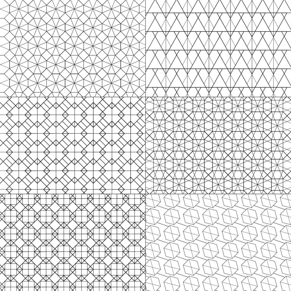 conjunto de vectores de patrones mínimos. líneas geométricas y formas.