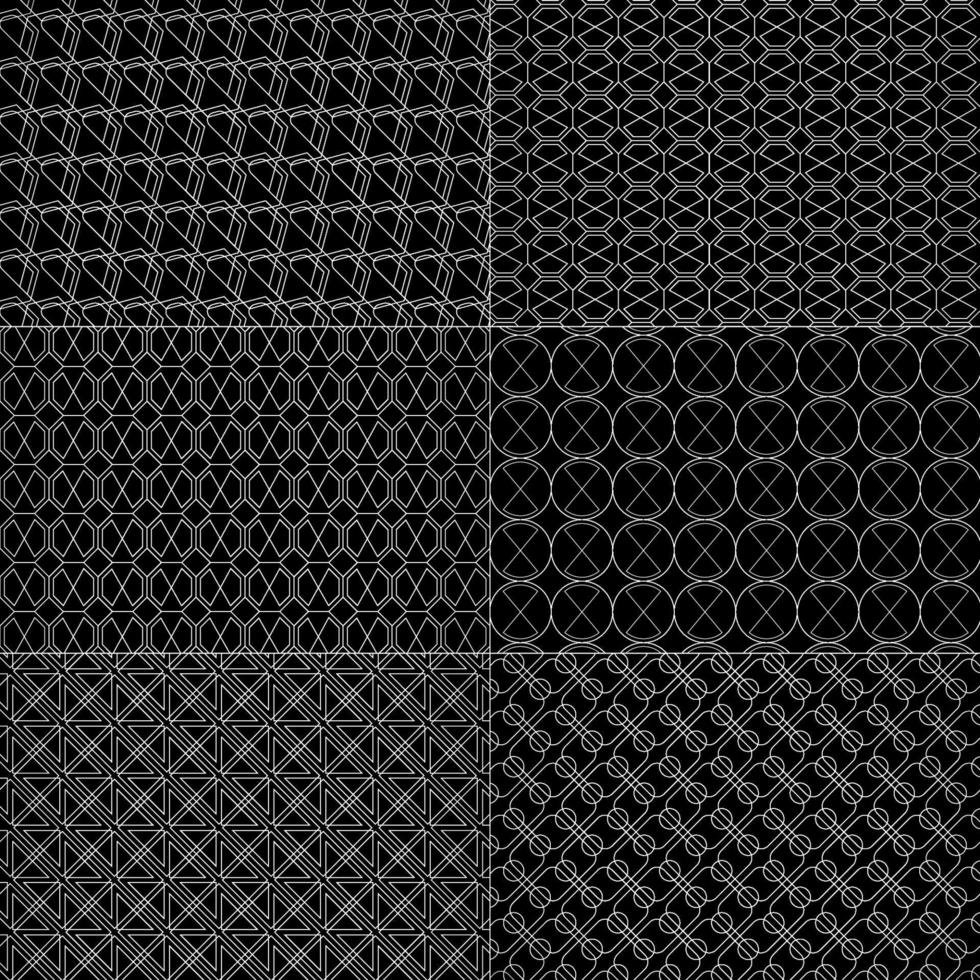 Vector set of minimal patterns. Geometric line and shapes