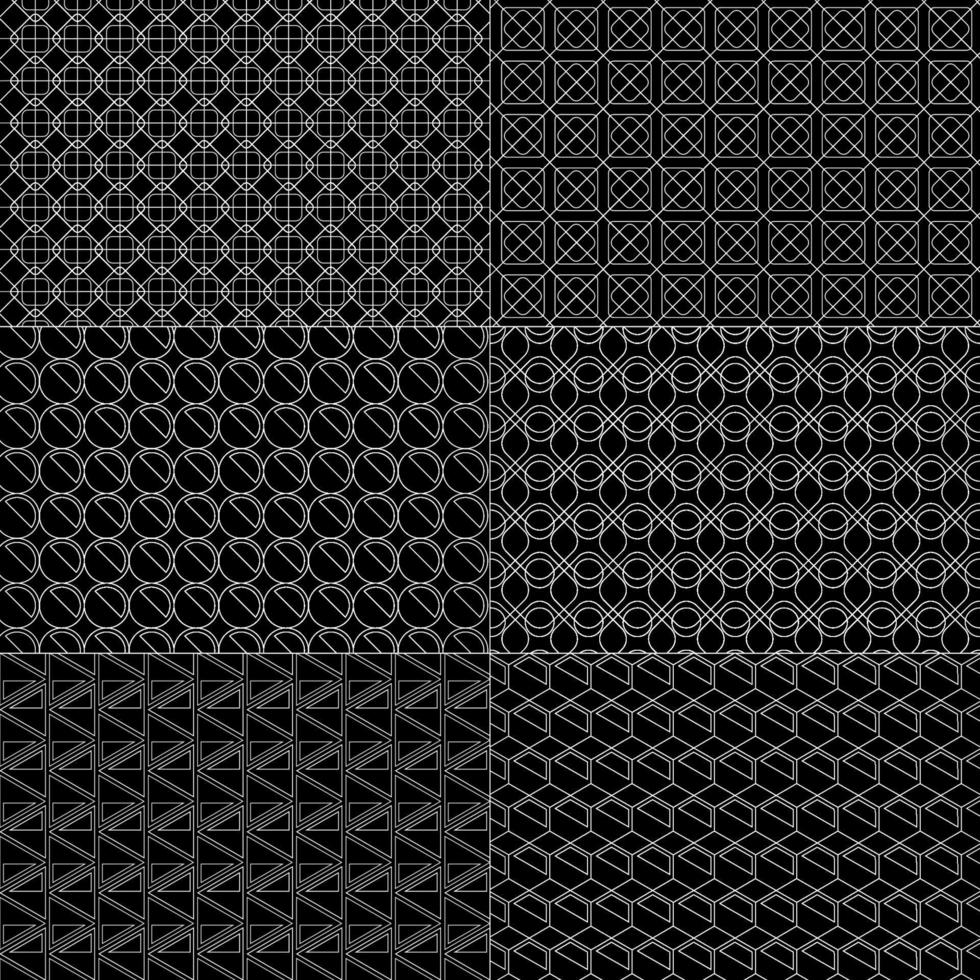 Vector set of minimal patterns. Geometric line and shapes