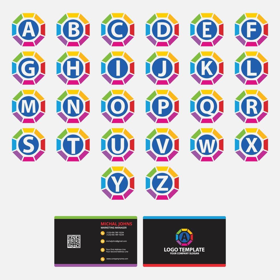 alphabets LETTER LOGO DESIGN TEMPLATE vector