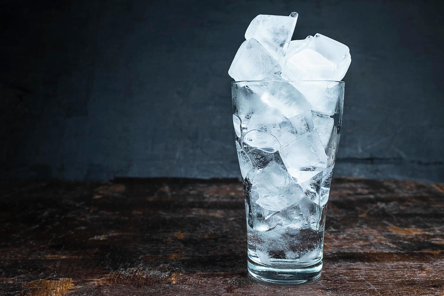 Glass of ice photo