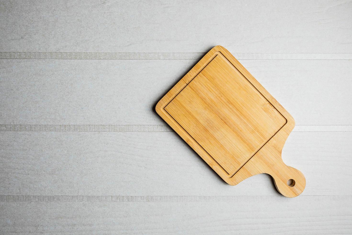 Cutting board with copy space photo