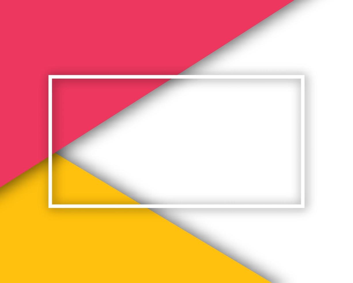 plantilla de diseño moderno simple y limpio recortado totalmente editable para diseño gráfico, banners web o presentación digital - plantilla roja y amarilla vector