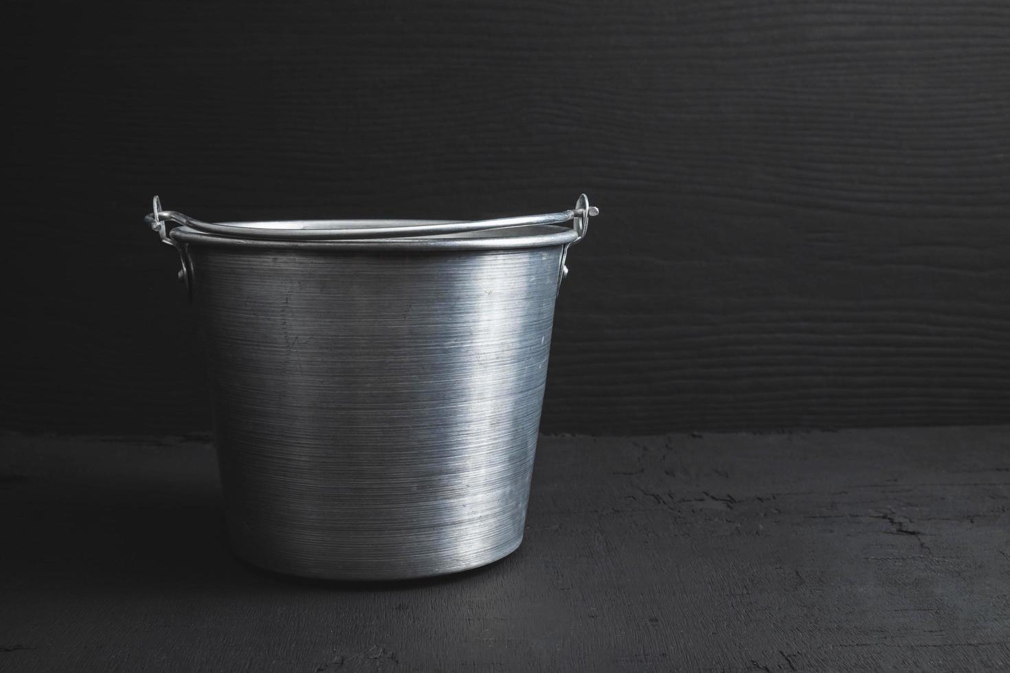 Stainless steel bucket photo