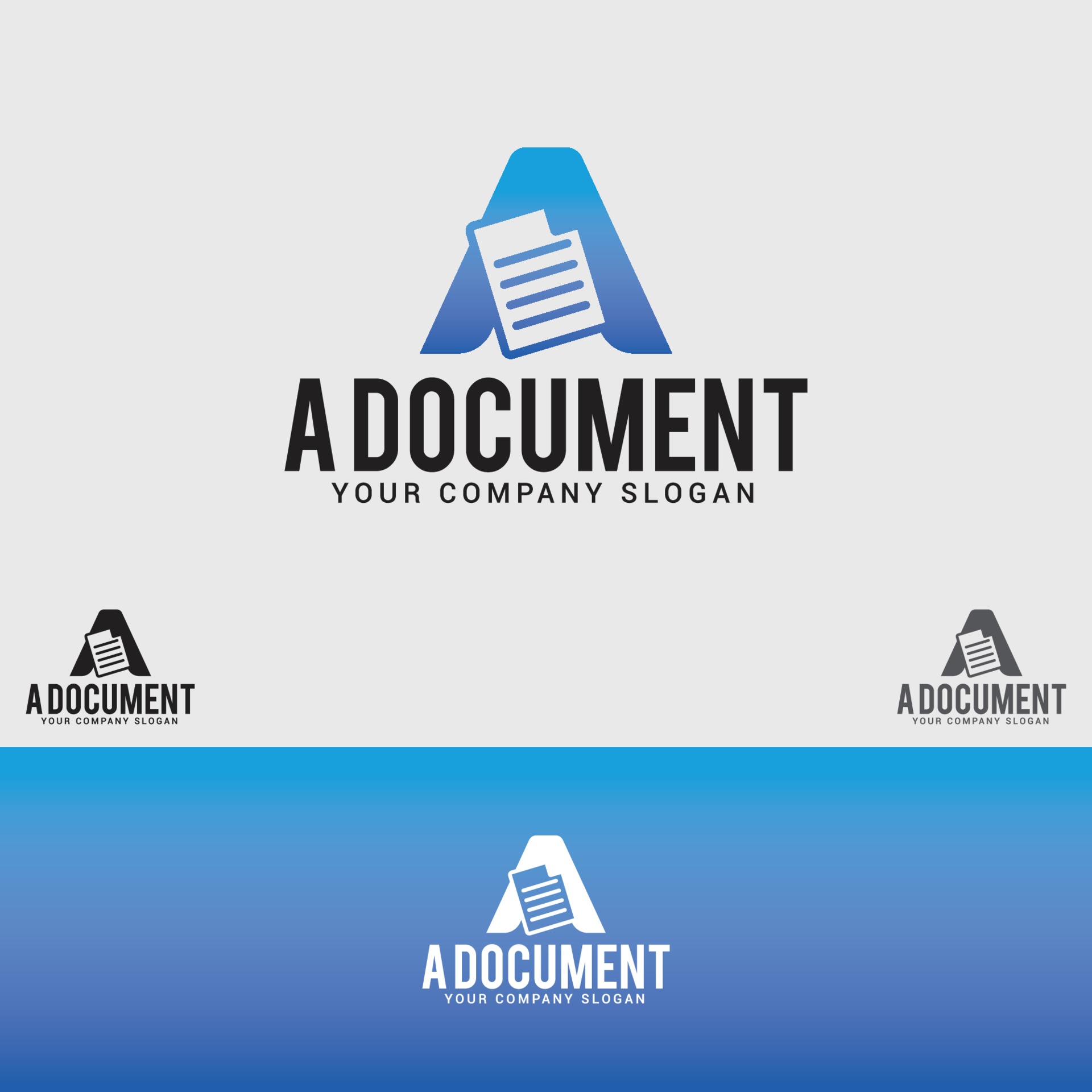 A-document logo design vector template 2159041 Vector Art at Vecteezy