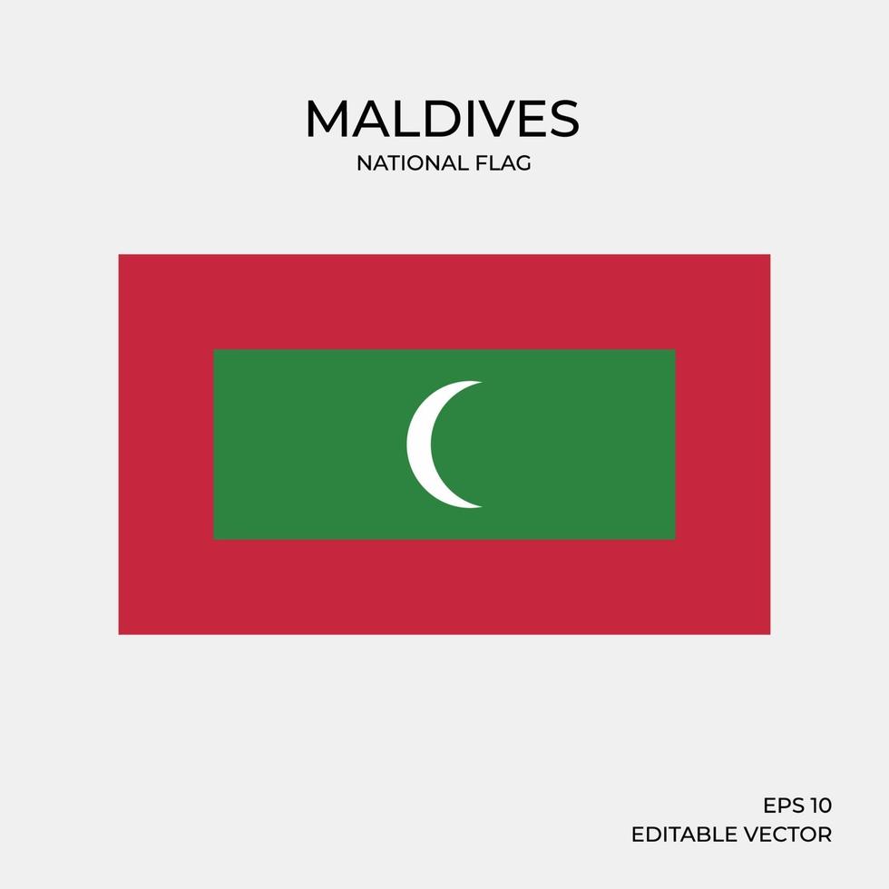 National flag of Maldives vector