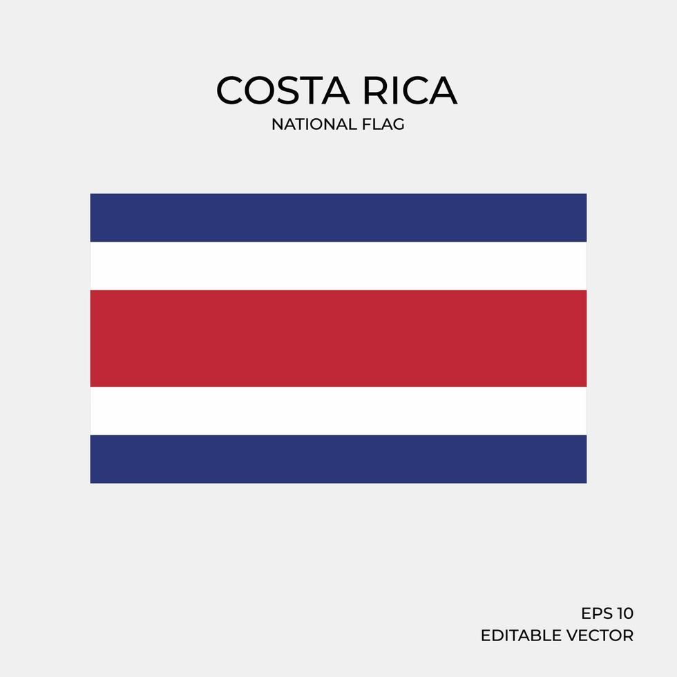 National flag of Costa Rica vector