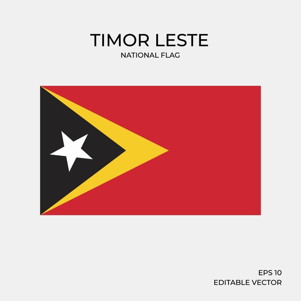 National flag of Timor Leste 2159302 Vector Art at Vecteezy