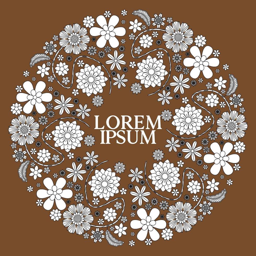 Floral Mandala Design vector