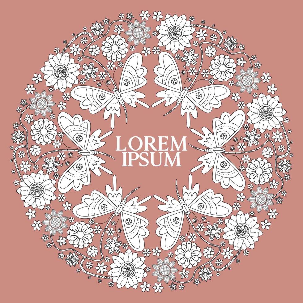 Floral Mandala Design vector