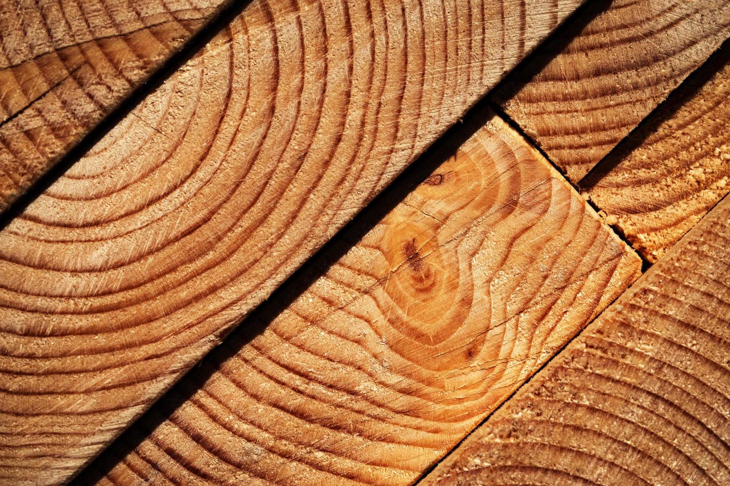 Detail of wooden board ends photo