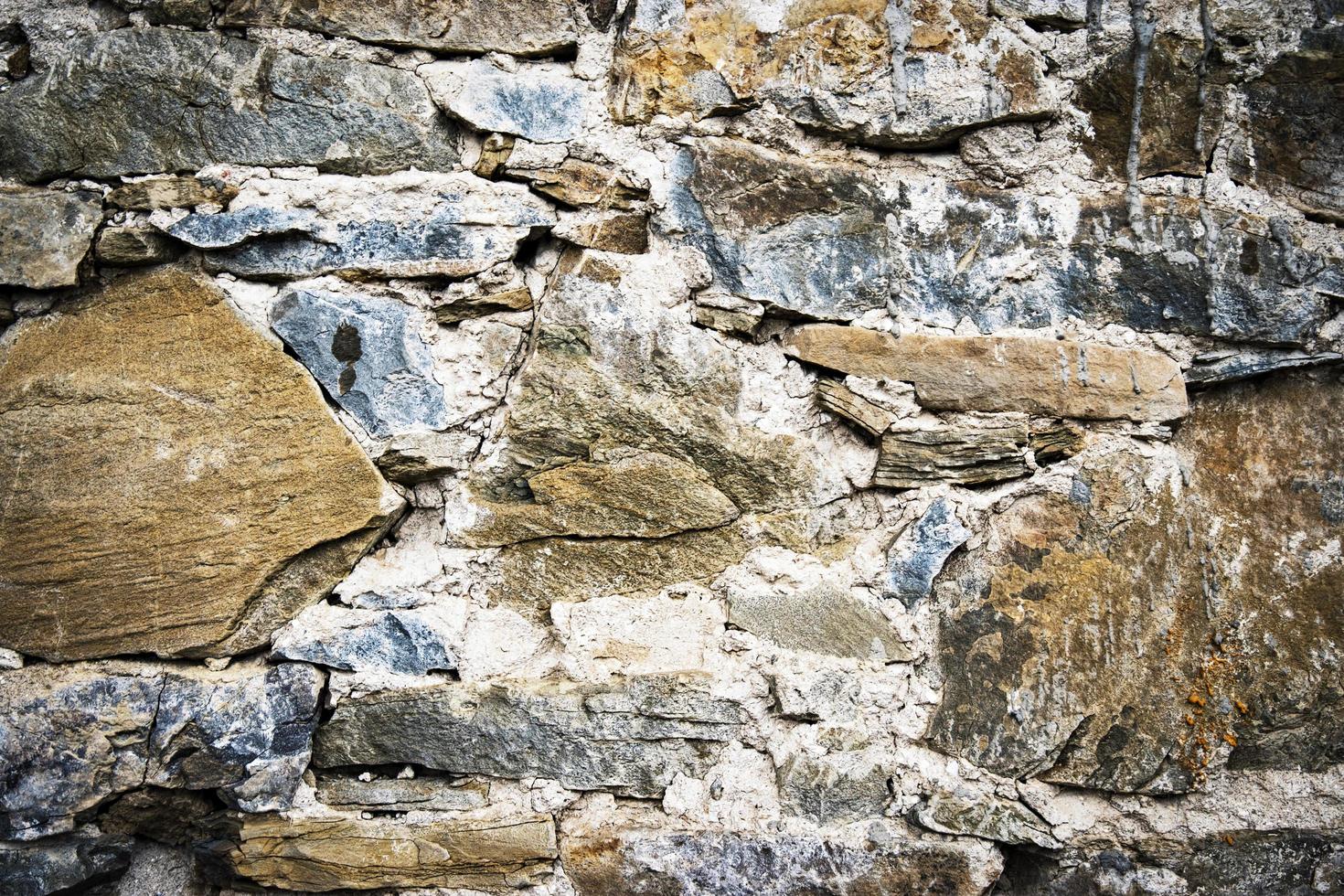 Detail of an old stone wall photo