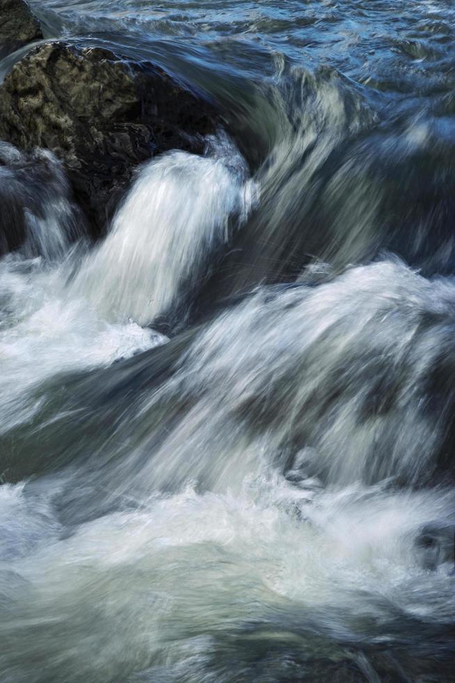 Detail of wild rapid water photo