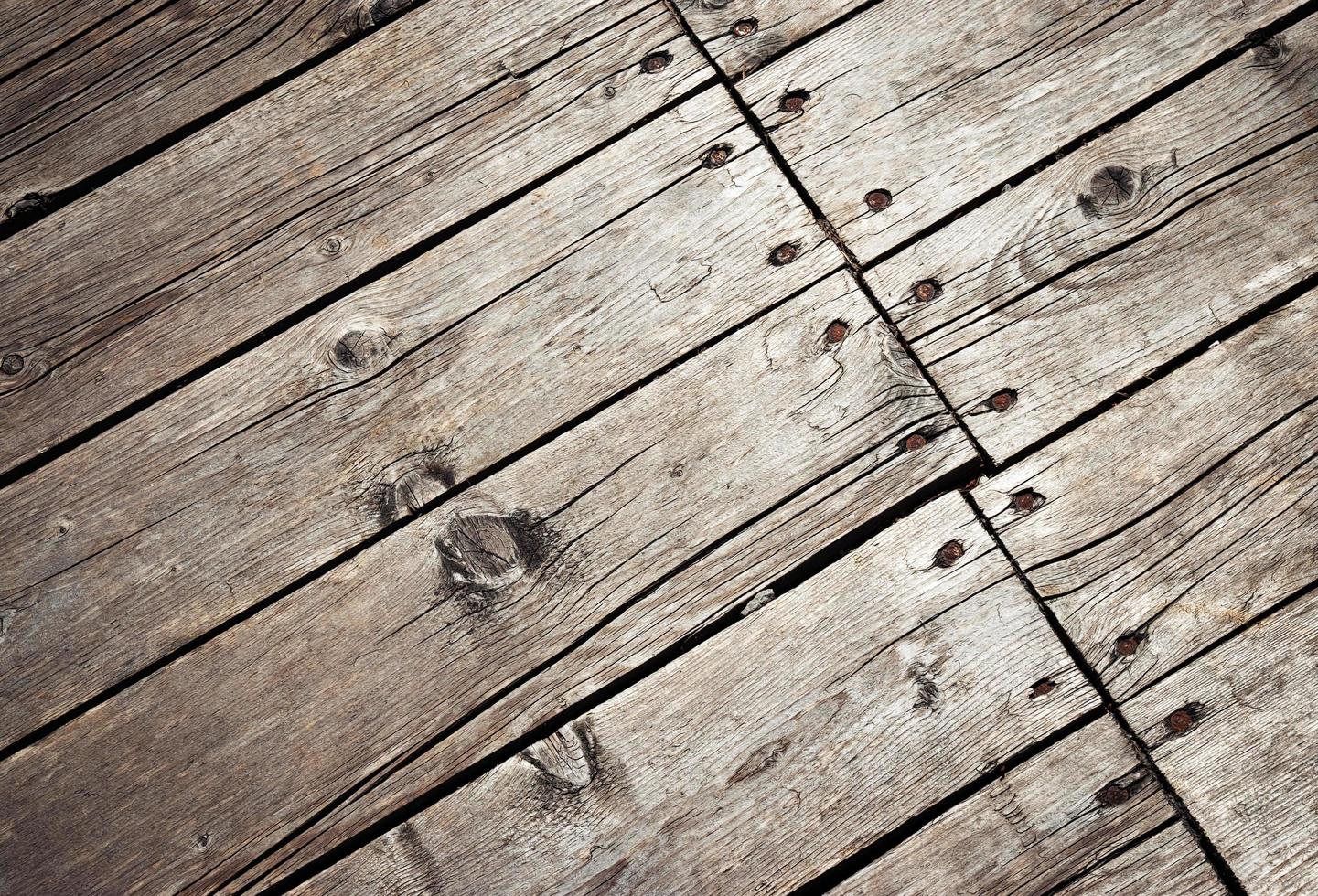 Detalle del piso de madera vieja foto