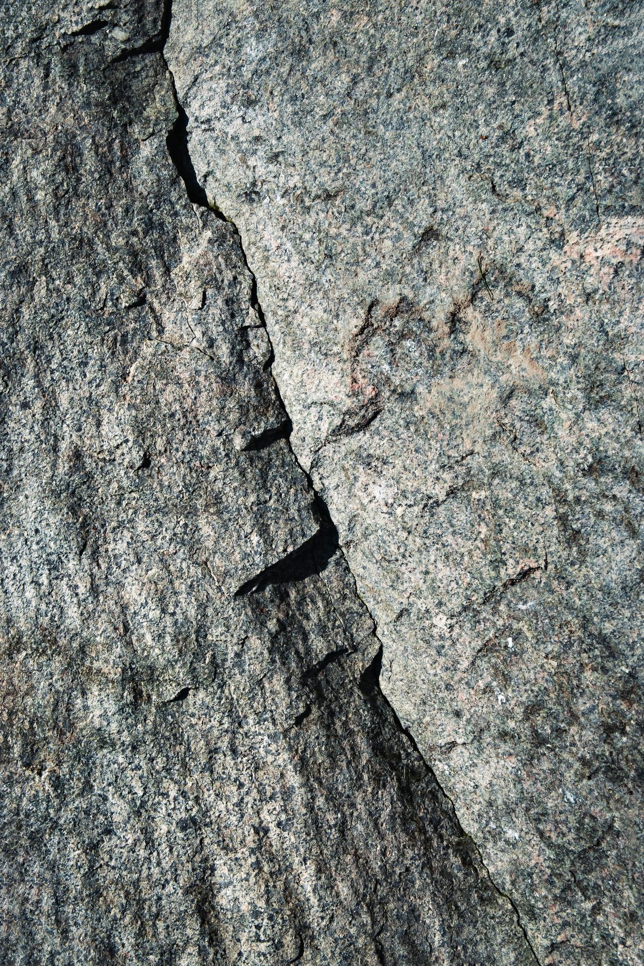 Crack on granite rock 2159711 Stock Photo at Vecteezy