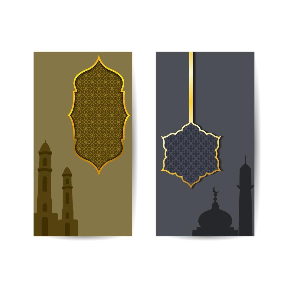 illustration of mosque for wallpaper, banner, card vector design template. islamic background banner