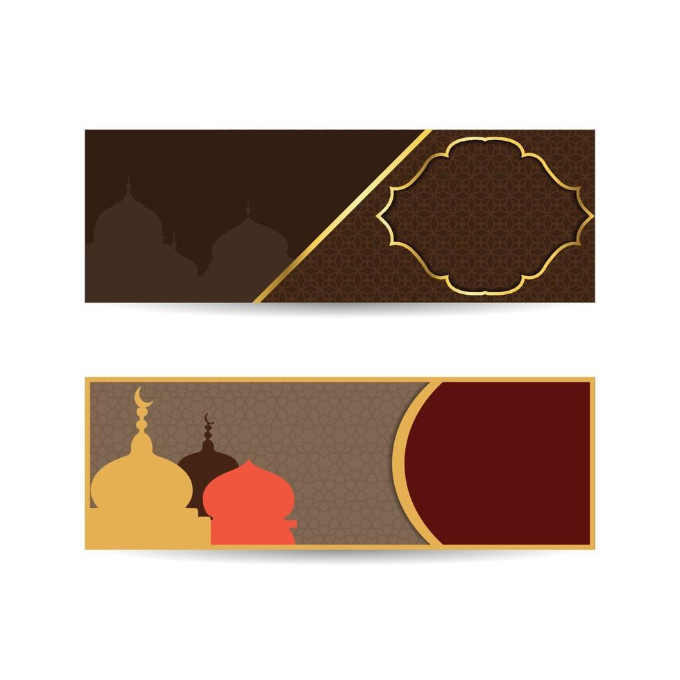 ilustración vectorial ramadan kareem. mezquita edificio ramadan kareem religión musulmana mes sagrado. ilustración vectorial plana. banner de fondo islámico vector