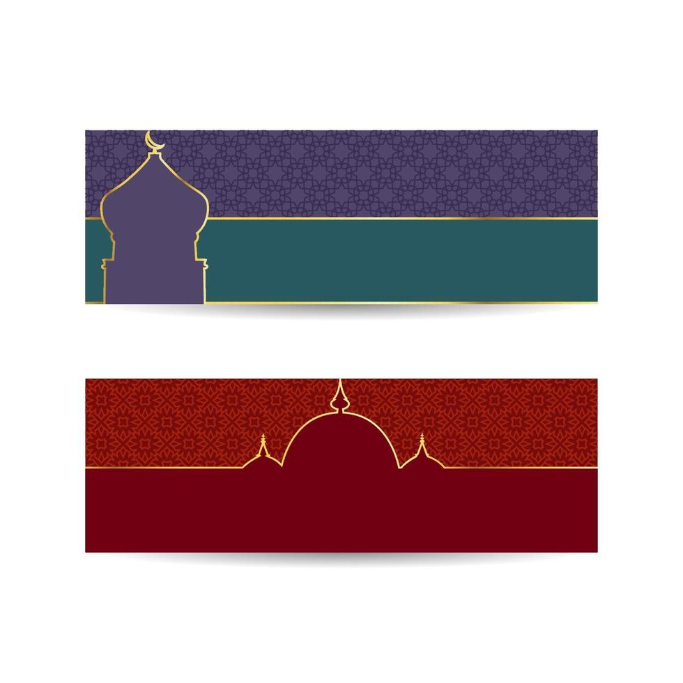 Ramadan Kareem geometric pattern dome. islamic background banner vector