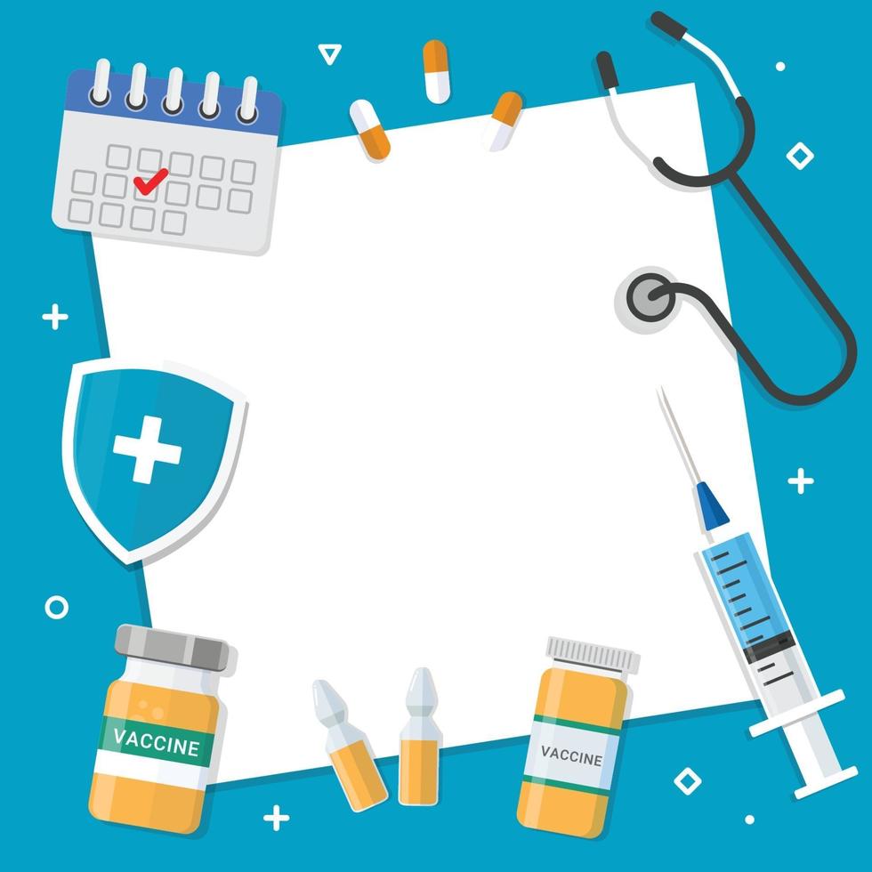 Vaccine background vector illustration