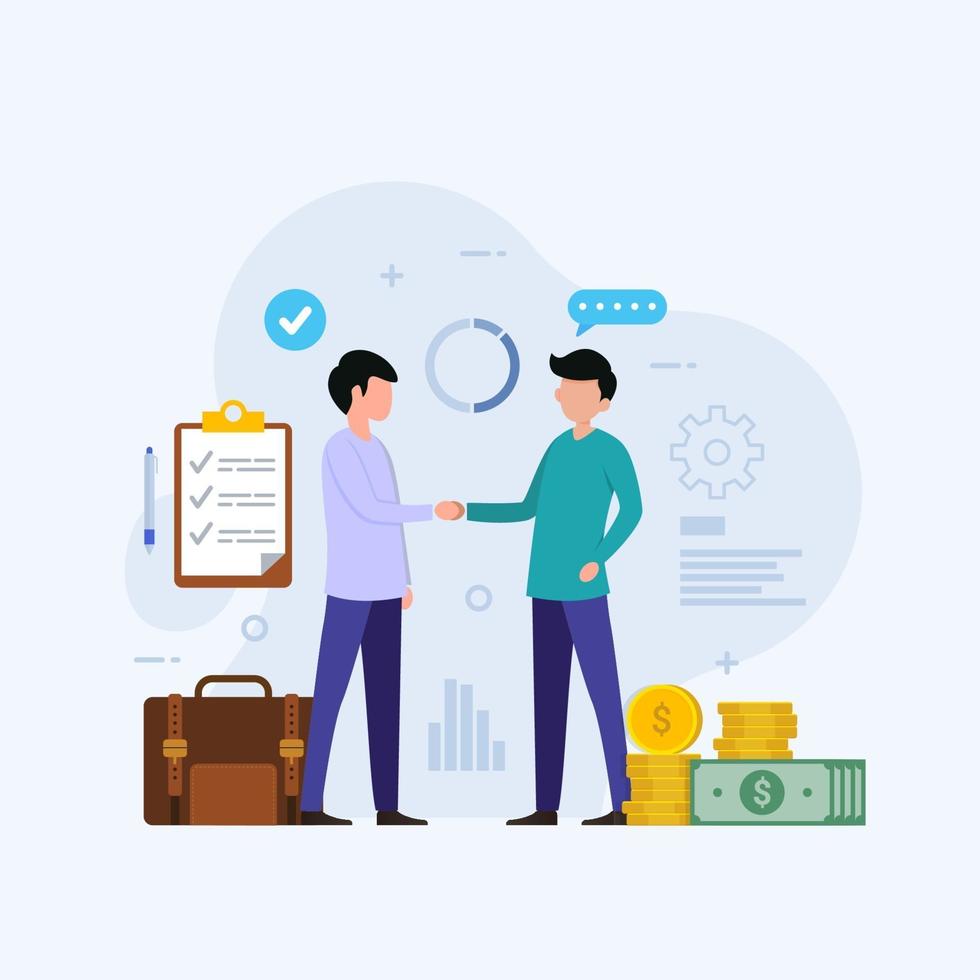 Business investment design concept vector illustration