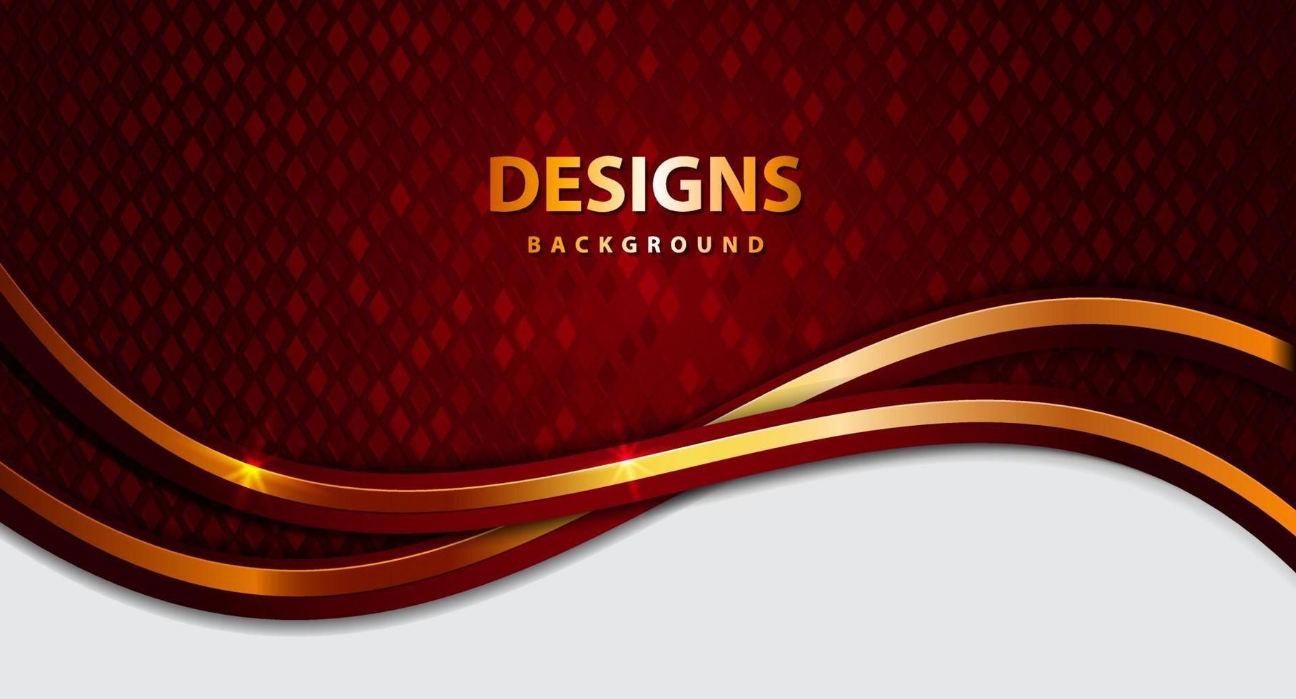 Modern Luxury Gold Flow background board for text and message design vector