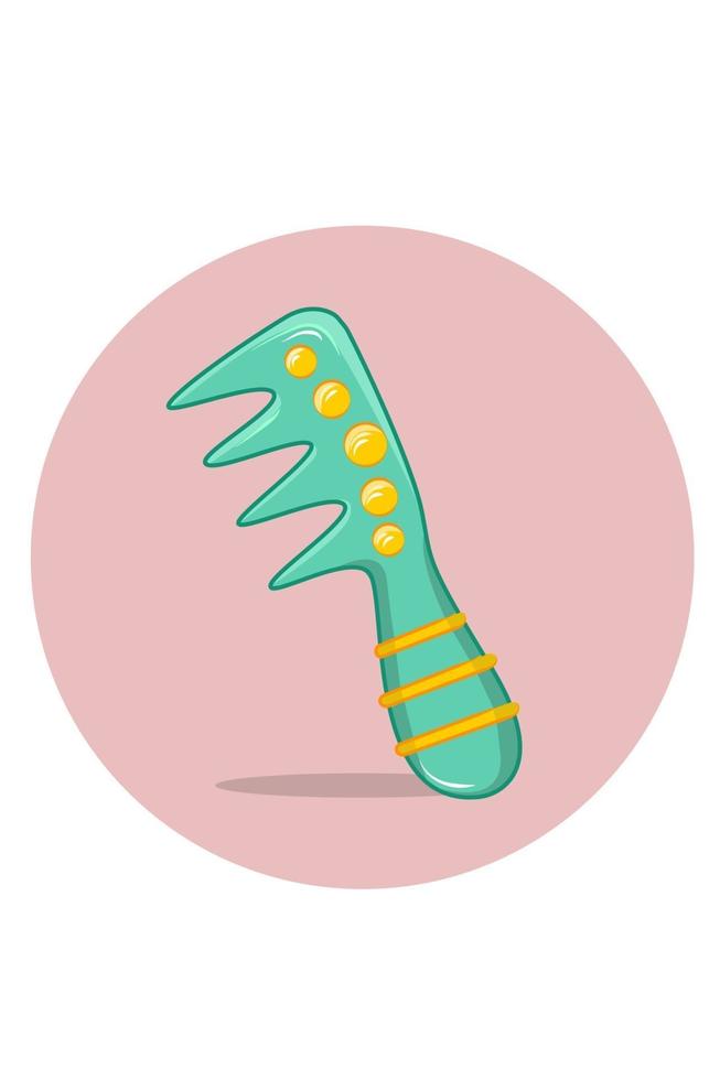 Small child's comb vector illustration