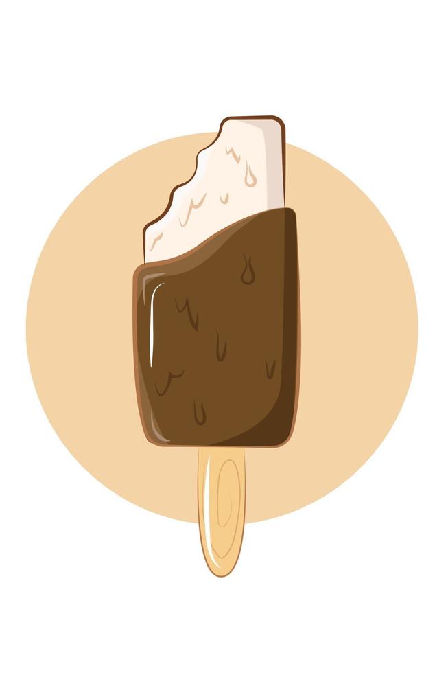 ilustración vectorial de helado vector