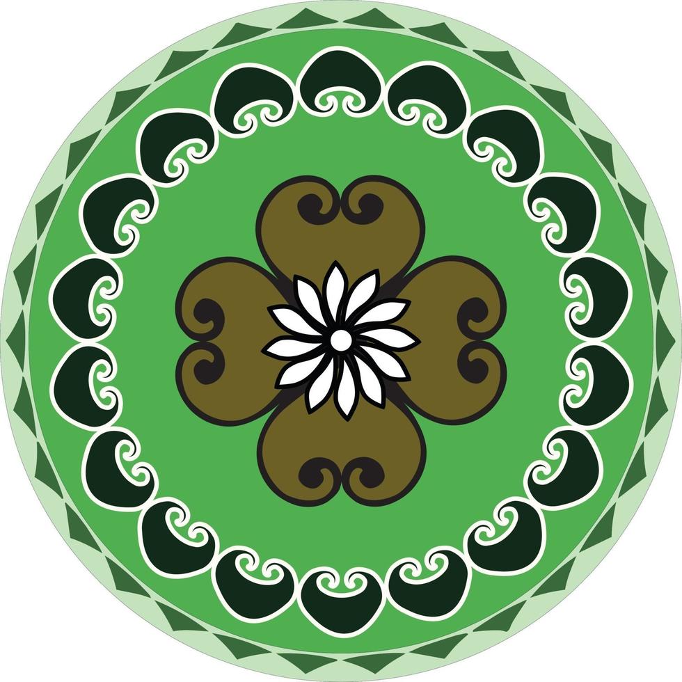 Beautiful Circular Rangoli  Vector