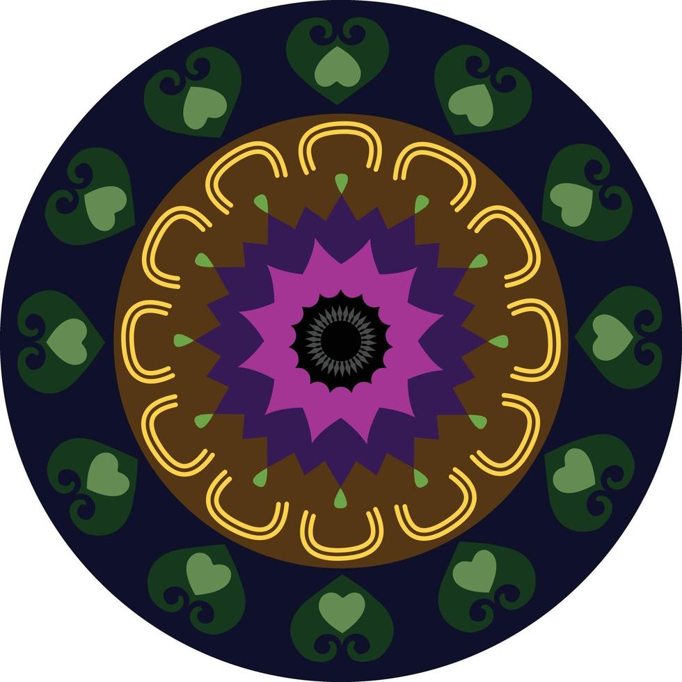 Abstract Circle Chakra Vector
