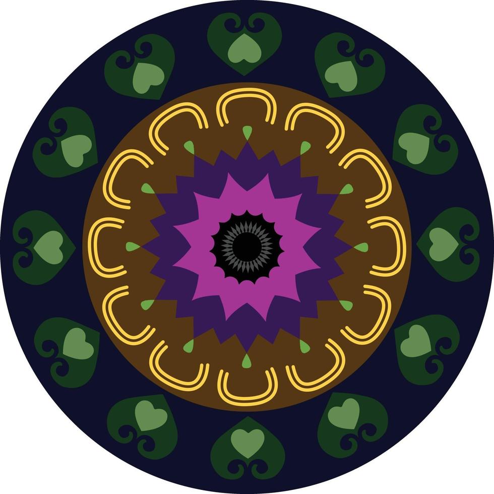 Abstract Circle Chakra Vector