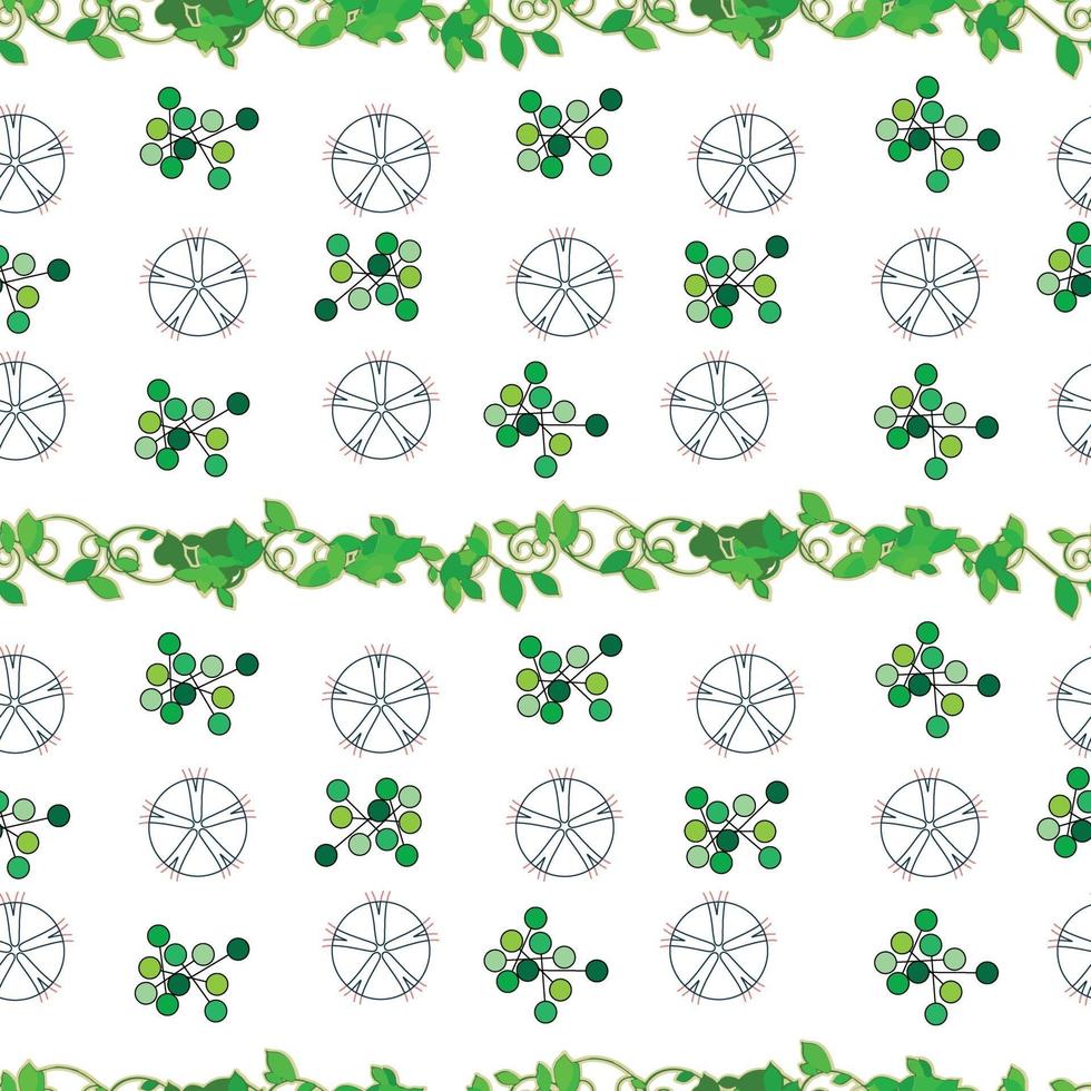 Organic Nature Spring Vector pattern