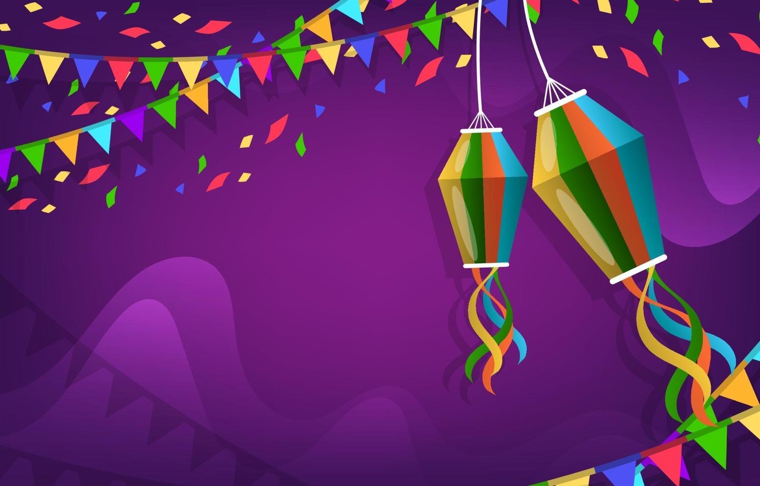 Colorful Festa Junina Background vector