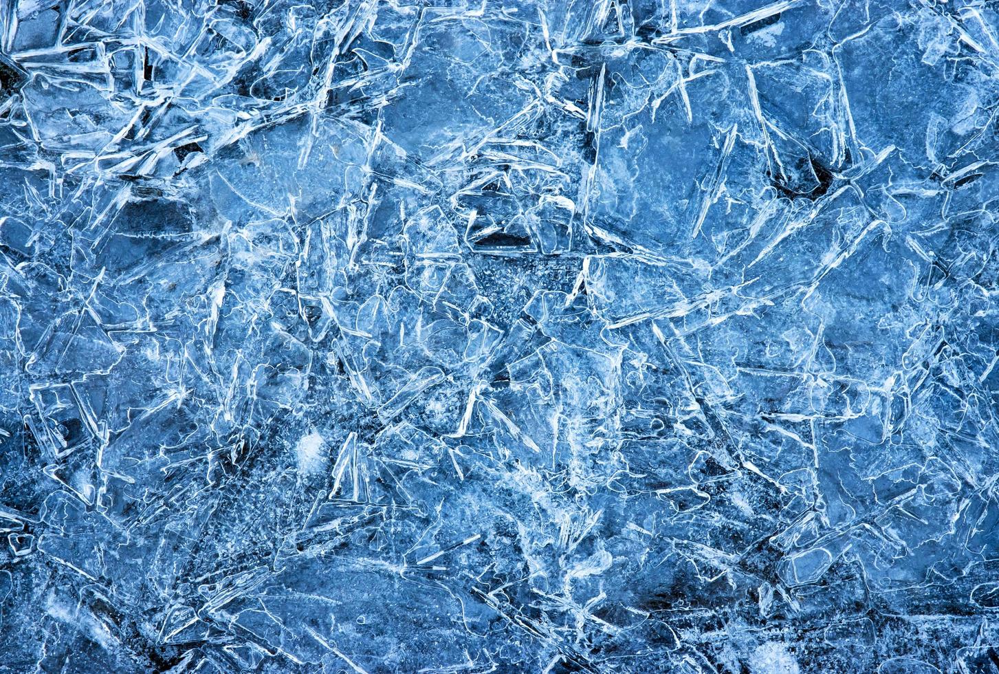 Abstract blue ice surface photo