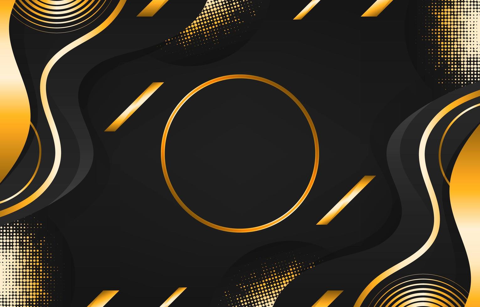 Black and Gold Background vector