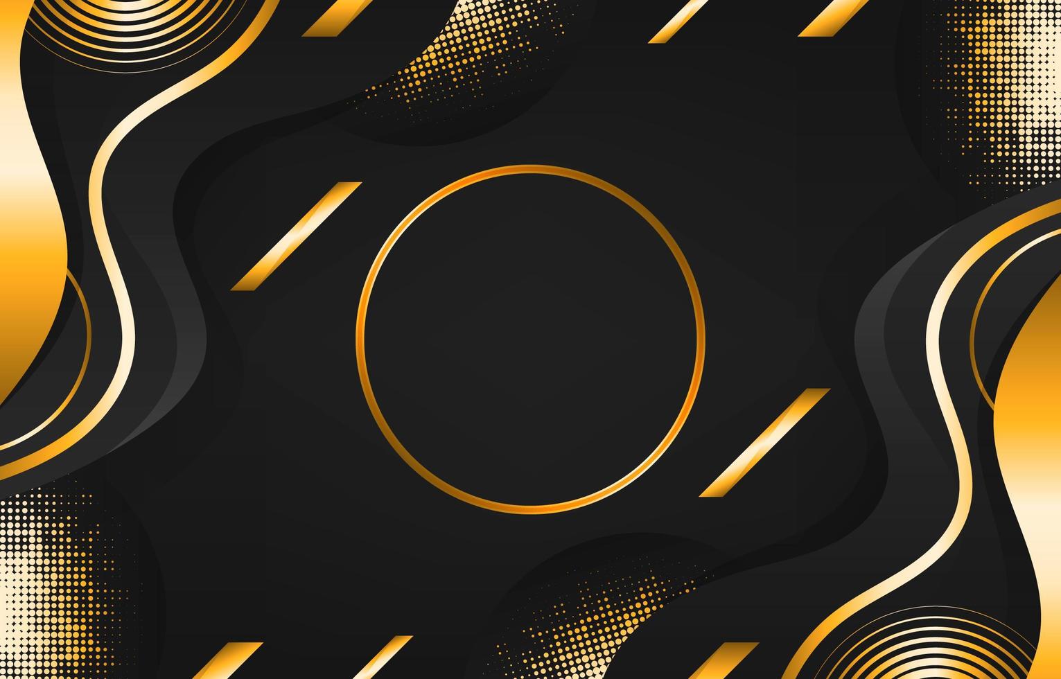 Black and Gold Background vector