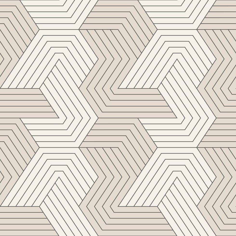 patrón transparente con líneas geométricas simétricas. azulejos geométricos repetidos vector